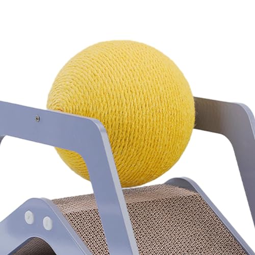 Yajuyi Sisal Cat Scratching Ball Indoor Cats Scratch Pad Cat Scratching Board para dormir
