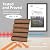 Art3d 4 Pack 47.2 x 23.6in. Wood Slat Acoustic Panels for Wall and Ceiling - 3D Fluted Sound Absorbing Panel with Wood Finish - Walnut