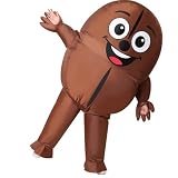GOOSH Inflatables Costume for Adults Coffee beans Costume Men Women Funny Blow up Halloween Costume for Halloween Fancy Dress Party Cosplay