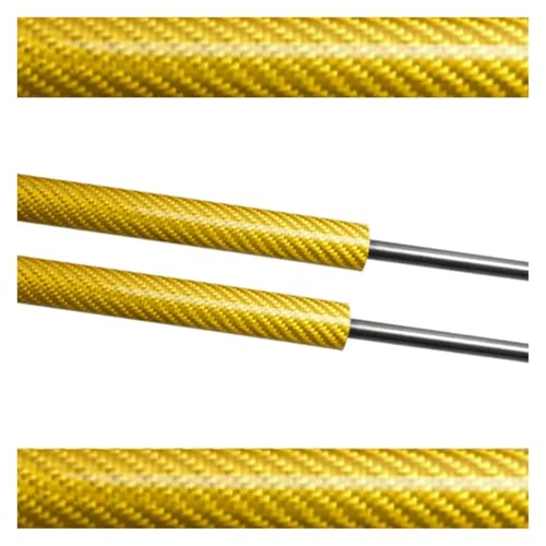 Bonnet Hood Struts Compatible with Mazda Lantis 323F Astina 1993-1998 Modify Front Lift Support Shock Damper Piston Prop Rod Cylinders Arms(Yellow Carbon Fiber)