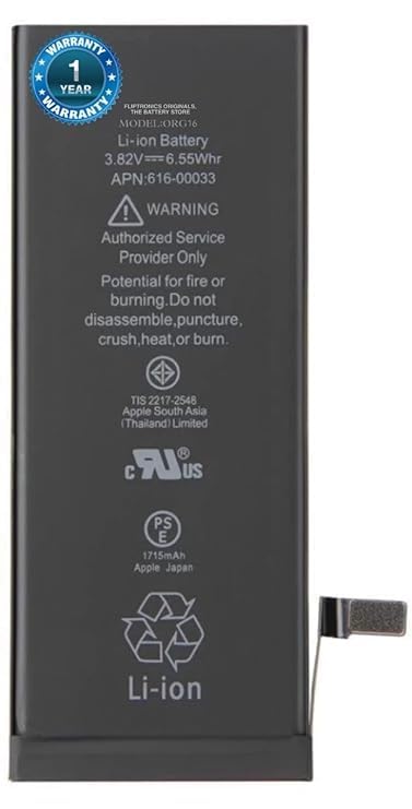 Image of Original Battery for iPhone 6s A1633, A1688, A1691, A1700 /1715mAh Battery with 1 Year Warranty** (6S00030)