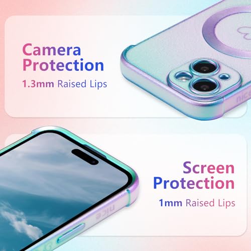 Coque pour iPhone 15 antichoc magnétique avec protection objectif