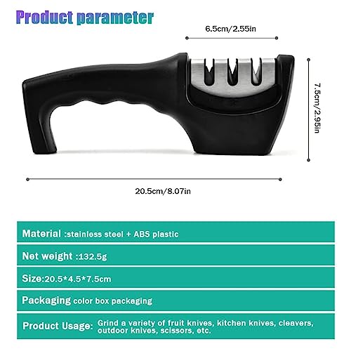 Image of Knife Sharpener Sharpener Tool Advanced Knife Sharpener for Kitchen, Rod Knife Sharpner Knives Sharpening Tool for Steel Knives,Knife sharpner Rod (PRO)