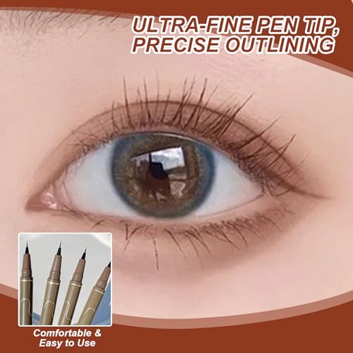 Set de 4 delineadores líquidos waterproof marrón oscuro miniatura 5