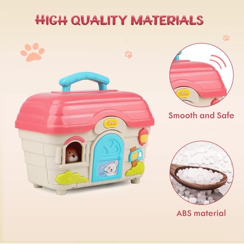 nicknack Interactive Music Toy for Toddlers, Electronic Mini Puppy & Singing Dog House Playset, Fun Pretend Play with Sounds Songs Educational Toy for 3 4 5 6 Year Old Boys Girls, Ideal Birthday - Thumbnail 6