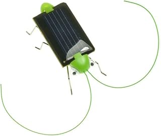Solar Bug Toy - Solar Powered Grasshopper/Cricket Toy for Children, Black