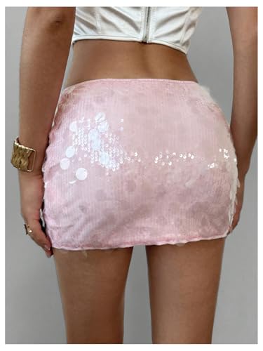 Image of Floerns Women's Sequin Low Waist Mini Skorts Night Out Skirt Shorts
