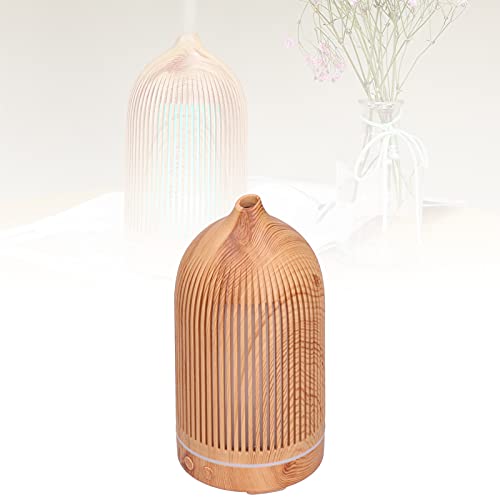 Difusor de aire silencioso de 200 ml y grano de madera con conexion USB 3