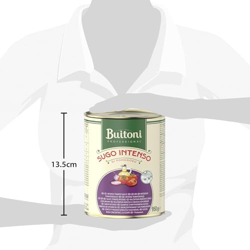 BUITONI Professional Sugo Di Pomodoro Intenso, Fertige Tomatensauce, intensiv, gewürzt mit klassischen italienischen Kräutern und gerösteten Zwiebeln, 1er Pack (950g Dose)