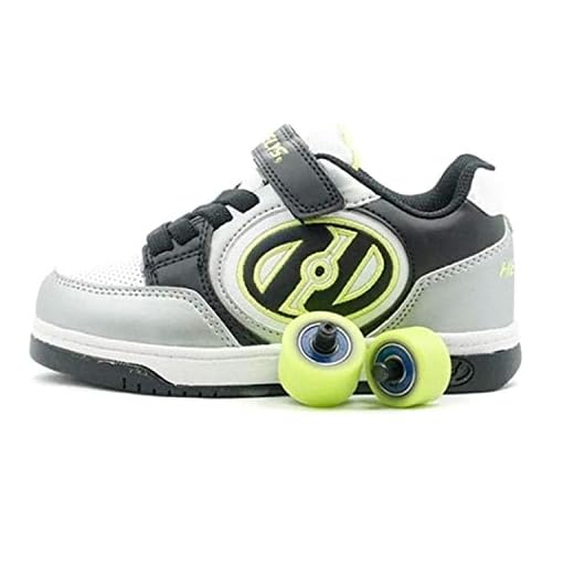 New Heelys Plus X2, Color, Talla (34 EU, Black and Silver)