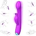 Rabbit Vibrator,G Spot Vibrator Vibrating Dildo Vibrator with 9 Powerful Vibration for Clitoral Stimulation,Ultra Soft Adult Sex Toys