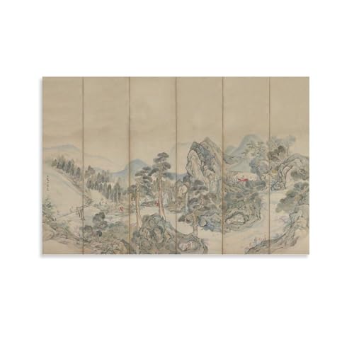 Impression sur toile du pavillon d'orchidée par Taiga Ike pour décoration d'intérieur 60x90 cm