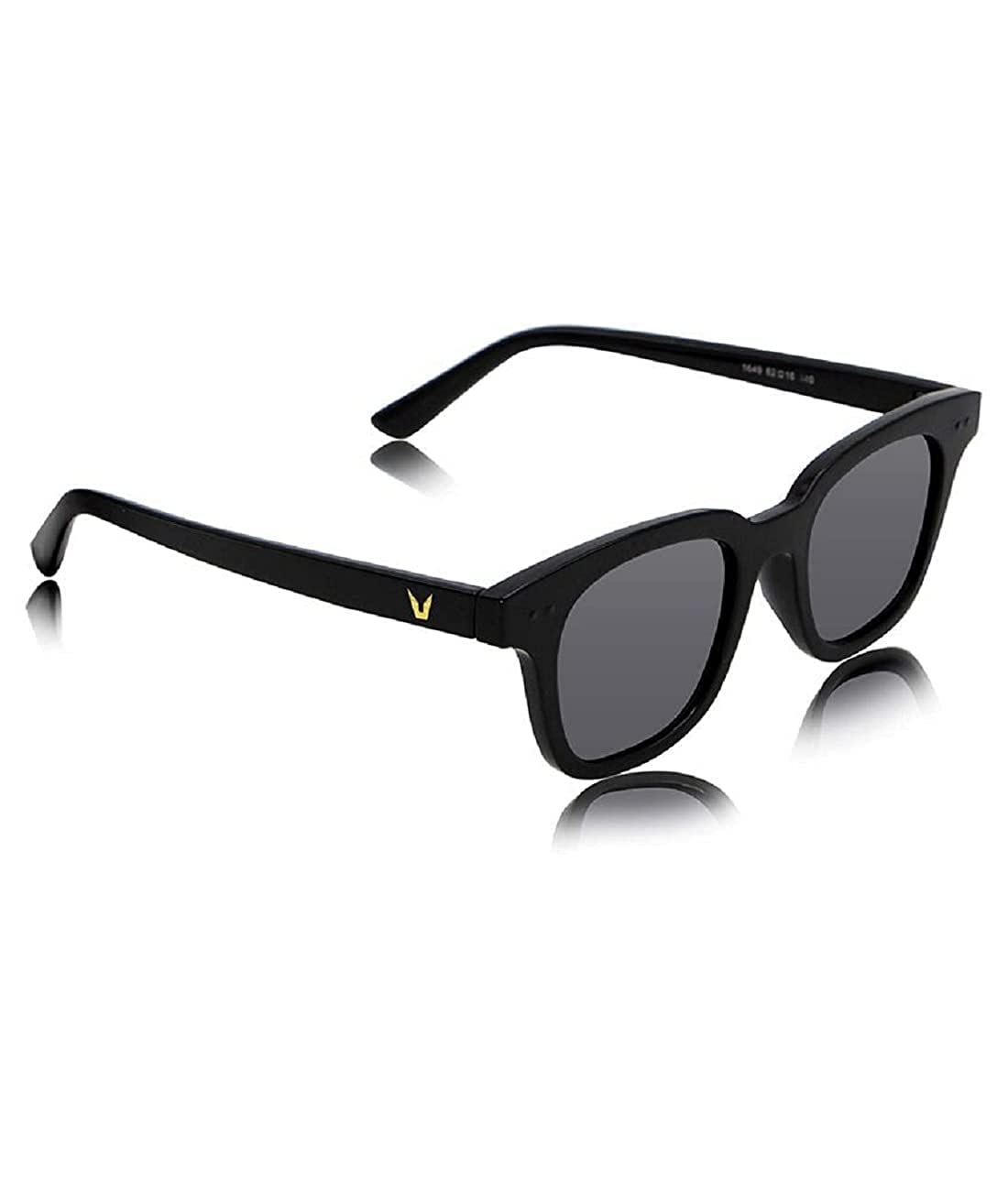 Sunwear UV-Protected Adult Stylish Square Sunglass (Black)
