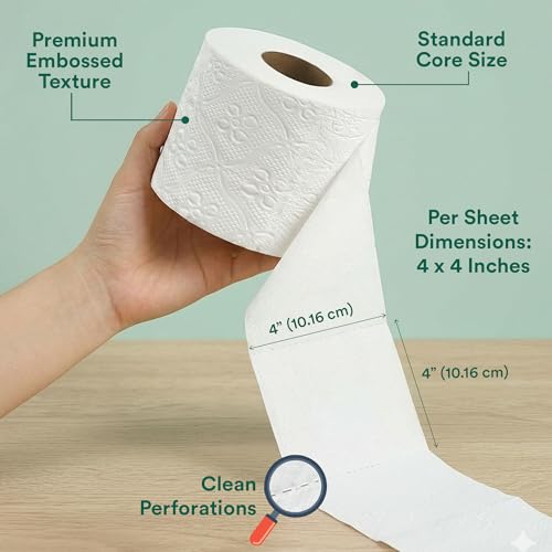 Papel higiénico de bambú de 3 capas perfecto para el baño familiar y el cuidado diario 2