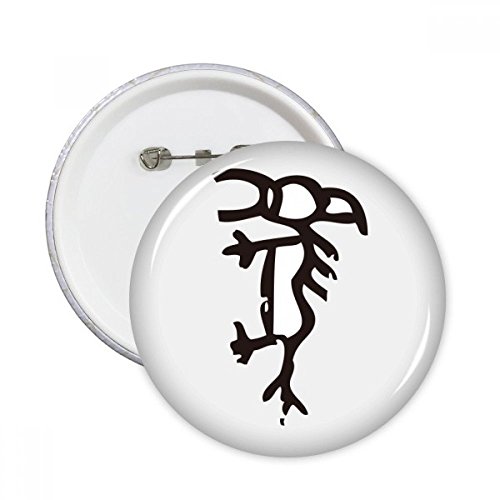 Badge chinois cheval à épingler sur votre veste pour un look urbain et personnalisé