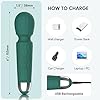 MANFLY Rechargeable Travel Mini Massage Tool, Waterproof Handheld Quiet Massager (Green) #3