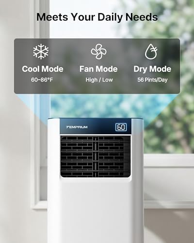 Image of 10,000 BTU Portable Air Conditioner with Wifi Enabled