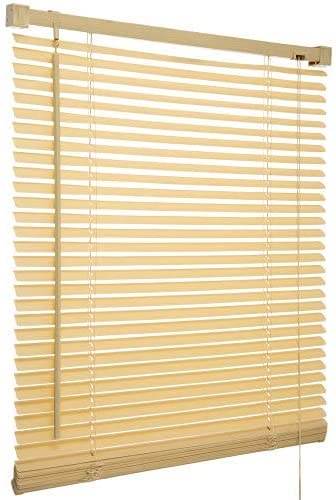PVC Venetian Blind Blinds Easy Fit Curtains Trimmable Fittings Windows Treatment Shutters Twist Open Close Pay only 1 Flat shipping £3.99 for multiple buying (Natural, 75 W x 213 L)
