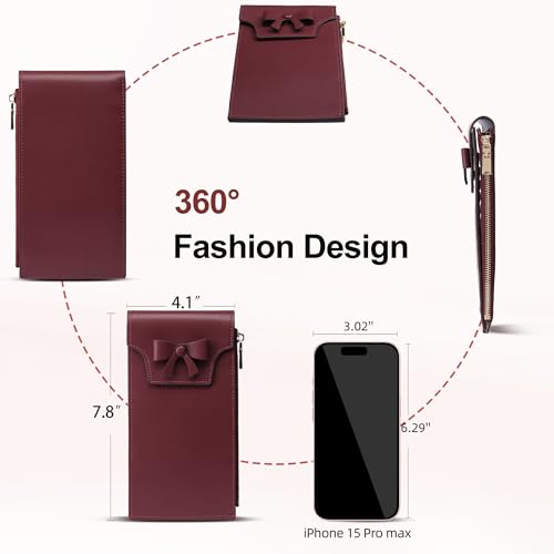 Wallet Women RFID Blocking Credit Card Holder Slim Thin Wallet Leather Bifold Multi Card Case Organizer with Zipper Pocket4