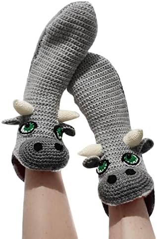 MIEAHORY Funny Animal Socks for kids&adult Christmas Gifts knitted Novelty socks Cartoon Animal Floor Socks Leg Warmers
