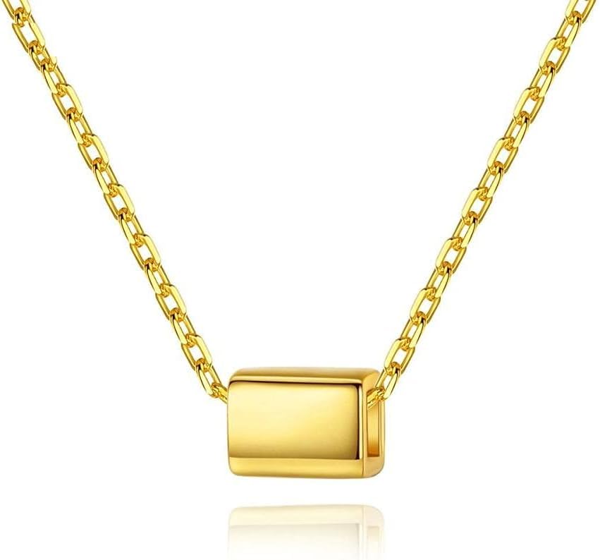 Collier délicat pour femmes en argent 925 plaqué or, le cadeau idéal unique