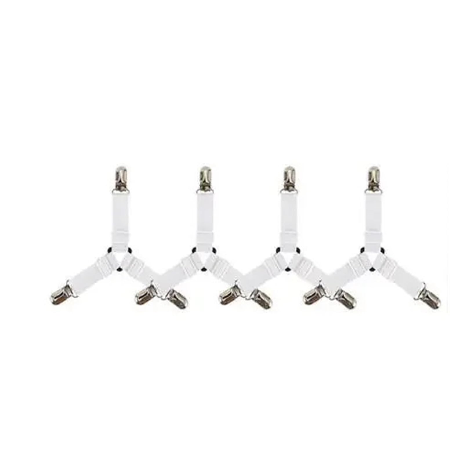 PFMSAAF bed sheet clips 4Pcs/lot Bed Sheet Fasteners Holder Gadgets for Organizer Mattress Cover Clip For Home Elastic Straps Adjustable Clips for bed