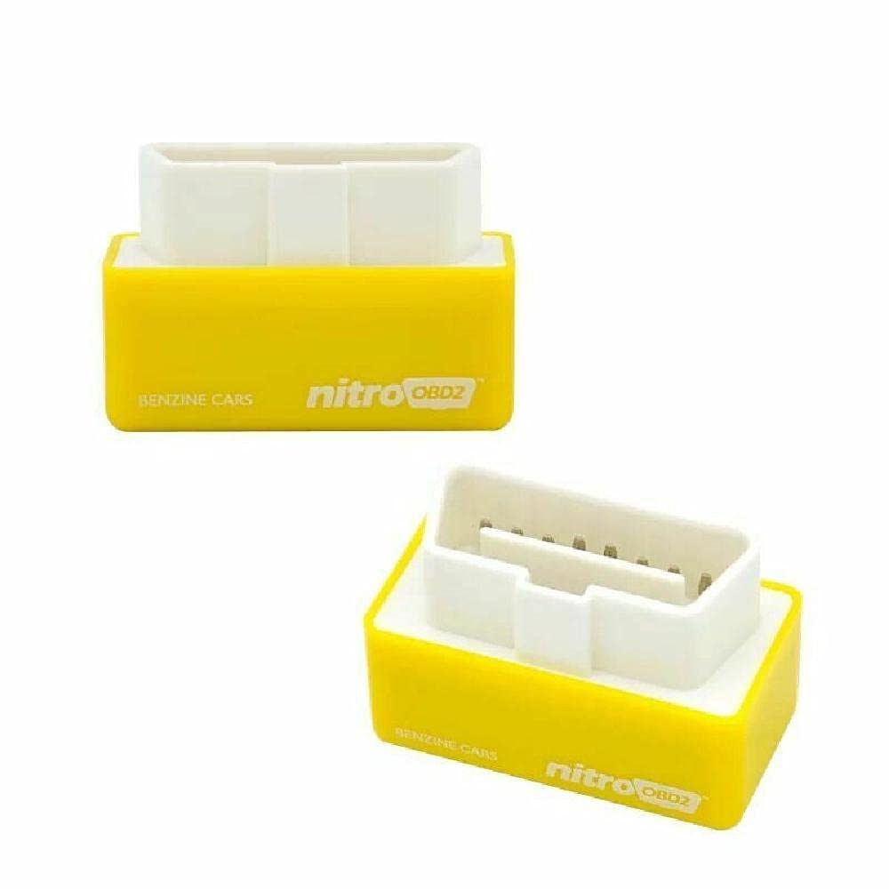 Baceyong Ahorro de Combustible de Actualización de Energía Nitro OBD2, Chip Tuning Box para Coches de Gasolina, Rendimiento de Reasignación de ECU del Motor de Potencia