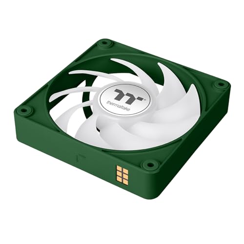 Image of Thermaltake CT140 EX ARGB Sync PC Cooling Fan 3 Pack, PWM 500~1800 RPM, 5V Motherboard Sync, 16.8 Million Colors 9 LEDs, MagForce 2.0 Connectors, Hydraulic Bearing, Racing Green, CL-F222-PL14RG-A