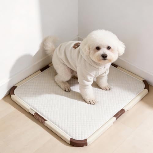 Pet Prime Welpen-Padhalter tragbare Welpentöpfchen-Schale Schutz vor auslaufenden Pads tragbare Urin-Schale für die Welpenerziehung für Pads mit Einer Größe von 53 x 53 cm oder größer