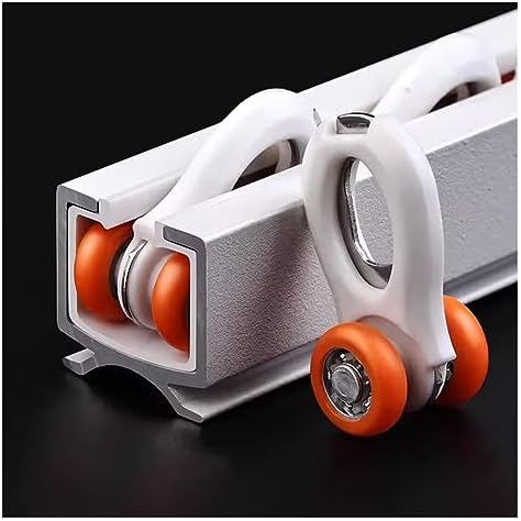 Customizable Straight Ceiling/Wall Curtain Track with Silencer Strips, Ideal Room Divider Rod for Home, Office, Balcony & Gazebo, 3ft-15ft Length, Ceiling Mount, Color: Black