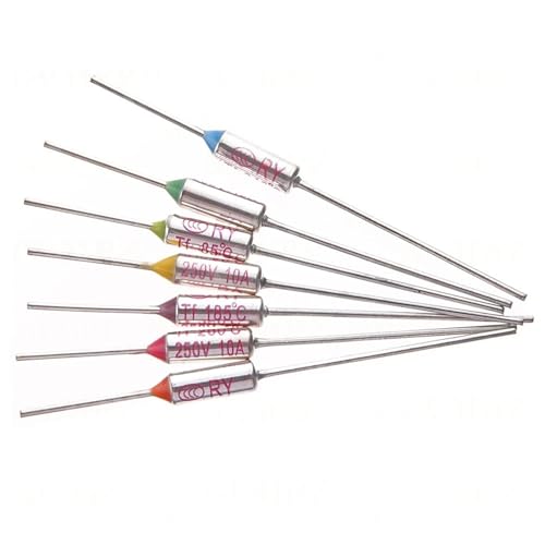 Fusible thermique TF RY 285°C lot de 5 thermofusibles de sécurité 10A 250V pour circuit - 4