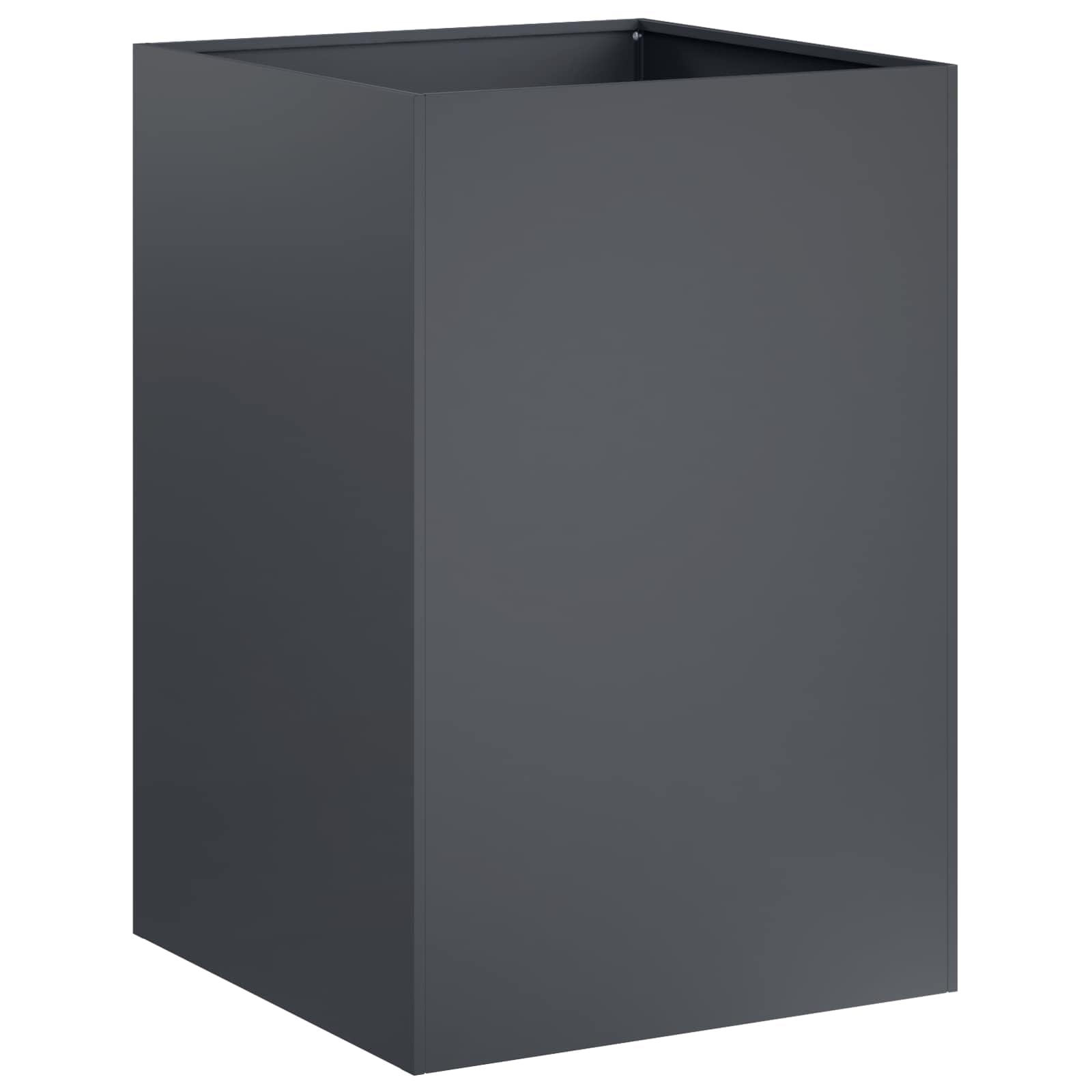 vidaXL Garden Planter Anthracite 50 x 50 x 75 cm Cold-rolled Steel — image 1