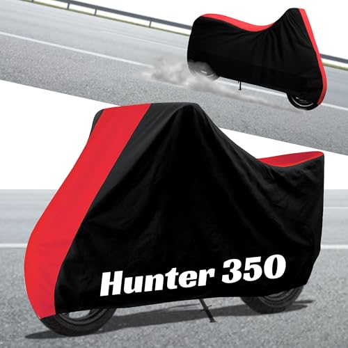 Image of Stylish Water Resistant Bike Body Cover Compatible with Hunter 350 & All Models | UV Protection, Dustproof, Heat Resistant, Two Wheeler | New All Weather Protection, Dust & Rain