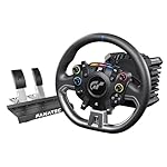 Fanatec Officially Licensed Gran Turismo DD Pro PlayStation Sim Racing Steering Wheel, Base and Pedals – Polyphony Digital Wheel, 5 Nm FluxBarrier Direct Drive, 2-Pedal Set for PC, PS5, PS4