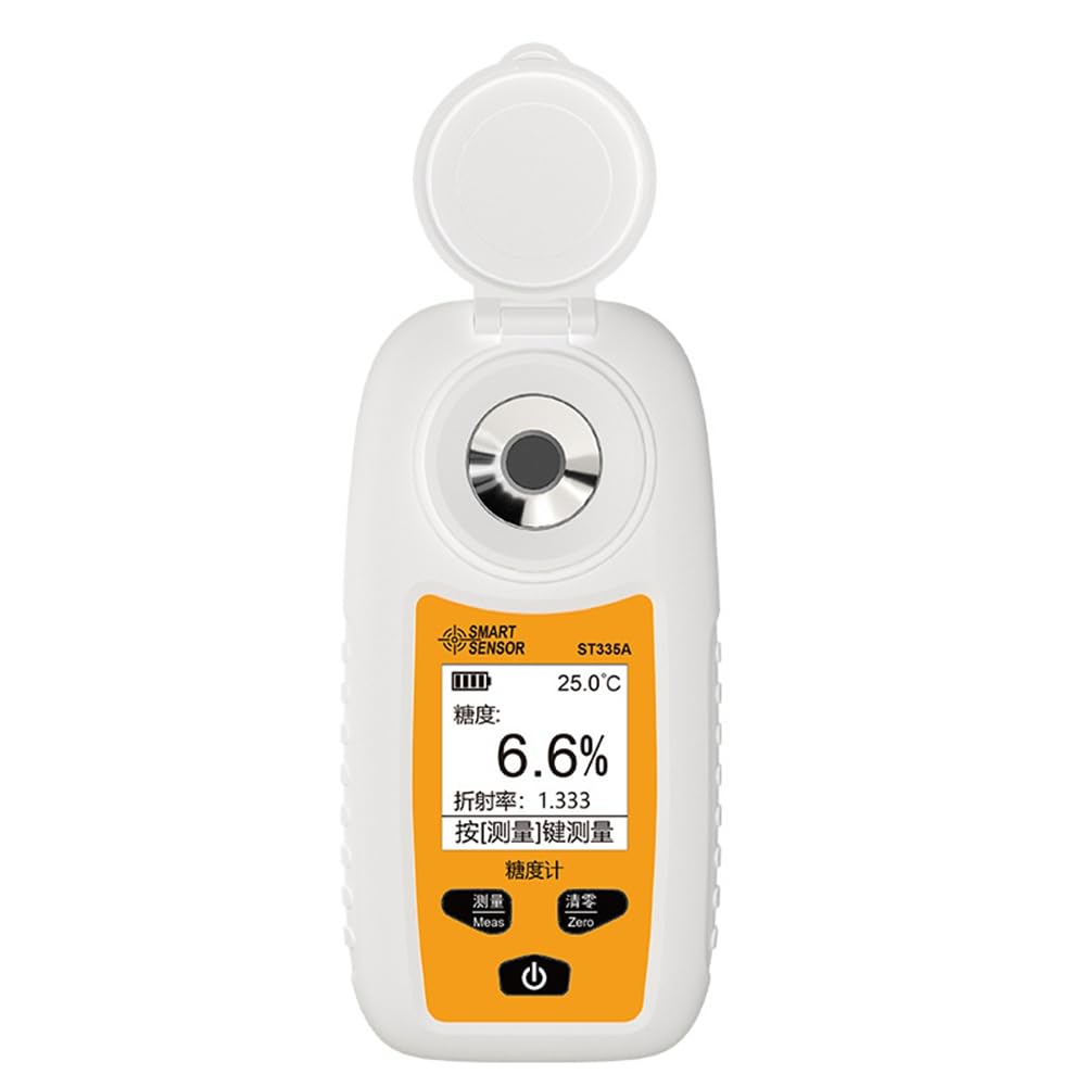 Jnchdghwa Yellow Fruit Juice Beverage Atc Lcd Digital Refractometer Meter 0-35% Sugar Content Measuring Instrument Saccharometer