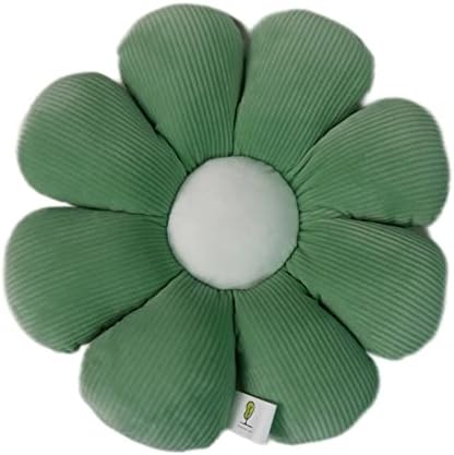 Nantree Joy Flower Shaped Pillow Cushion Daisy Seating Cushion Floral Throw Pillow Pad Chair Pad for Home Sofa Bed Decoration (Small, Green)