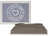 Tablett Kissen Kissentablett Sofa »I love my home« ca.43·32.5 cm