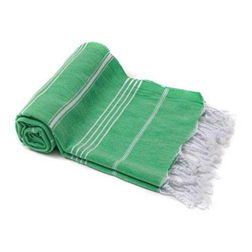 Exclusive District | Turkish Towel | Turkish Bath Towel | 100% Cotton | Beach Towel Peshtemal 38"x70", Paris Green
