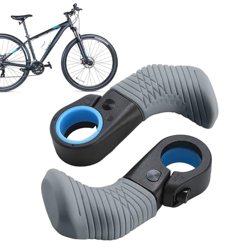 Poignées de repos à vélo ergonomiques avec caoutchouc non glissé noir