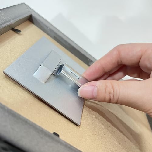 Image of ZCZQC 6PCS 40x40mm Metal with Adhesive Glass Hanging Expansion Screw Expansion Tube Anti Theft Insert Self Adhesive Bathroom Mirror Frame Hanging Piece Picture Frame Hangers