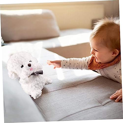 ERINGOGO Boneca Bichon Frise Cachorro Boneca De Pelúcia Para Cachorro Almofada Fofa Lembrancinhas De
