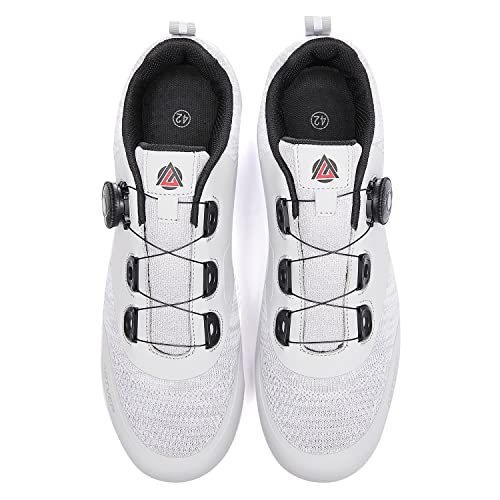 Image of Men's Cycling Shoes Women's Mountain Road Bikes Shoe Compatible with Peloton & Look ARC Delta Compatible Installation Look SPD SPD-SL Delta Lock Pedal Riding Shoes