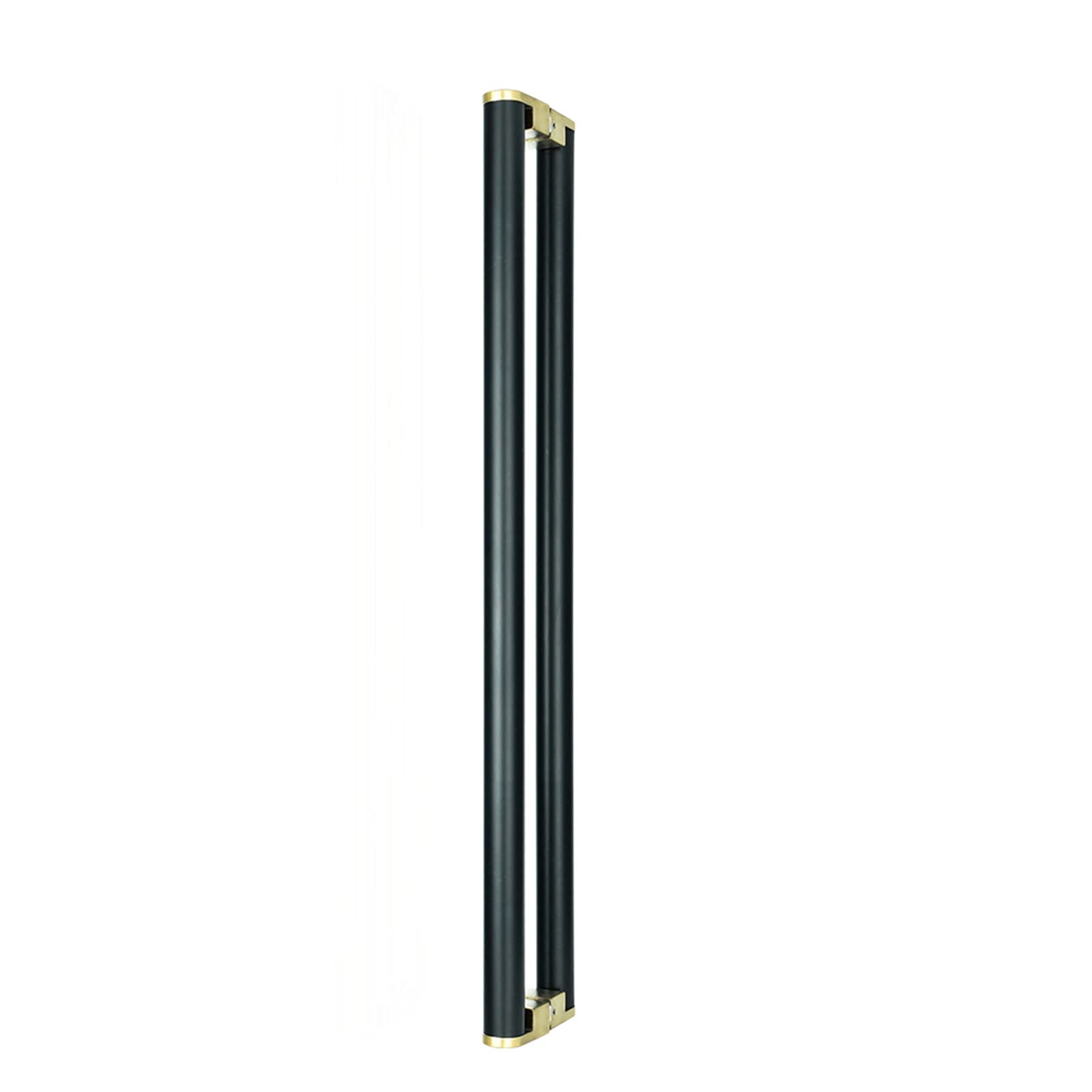 Maniglia per porta push and pull in oro nero, maniglia per porta in vetro con finitura spazzolata in acciaio inossidabile, pomelli per porta in legno, per interno/esterno/a/630Mm
