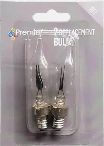 Premier RF7 2 X Spare Christmas Candle Flicker Bulb Lamp Clear New, Warm White, 2 Count (Pack of 1) - Image 2