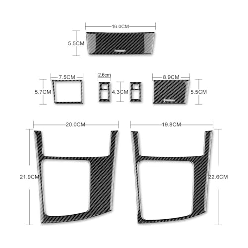 Fibre de carbone véritable Mazda 3 2010-2013 : insert de levier de vitesse haut de gamme - 4