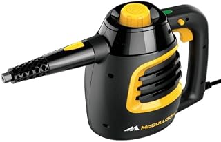 McCulloch MC1230 Handheld Steam Cleaner with Extension Hose, 11-Piece Accessory Set, Chemical-Free Cleaning