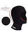 Junlan 3mm Neoprene Diving Hood Full Face Mask Warm Swimming Cap Wetsuit Hooded for Mens and Womens Water Sports (Black Diving Hood, M-L)