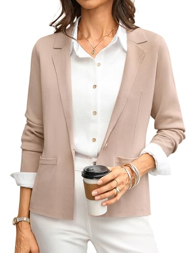 GRACE KARIN Women's Blazers Suit Jackets, Beige...
