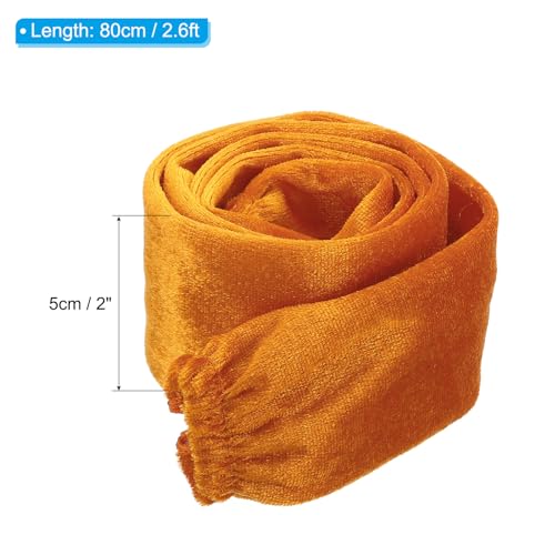 Image of PATIKIL 2.6ft Lamp Chain Cover, Chain Protective Sleeve Washable with Zipper for Chandelier Lighting Wires Swing Light Fixture, Orange