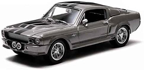 Miniatura 4 de Greenlight 1967 Mustang Eleanor de Gone in 60 Seconds Motion Picture, gris con rayas negras 86411 Escala 1/43 Modelo de juguete de coche fundido a